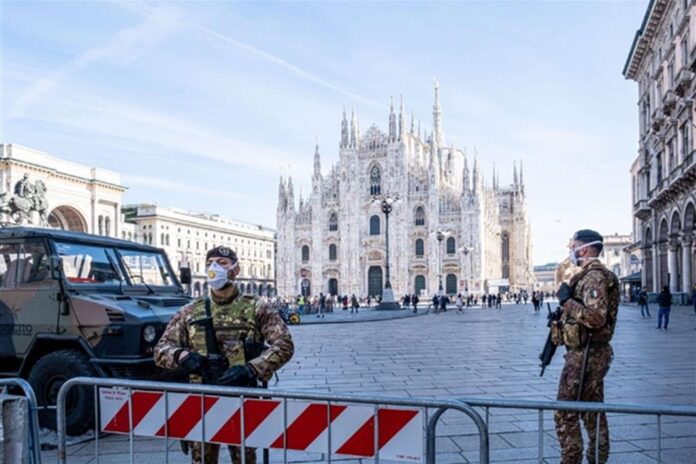 Coprifuoco polizia città
