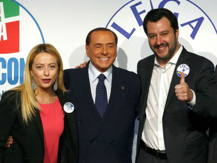 Meloni salvini berlusconi