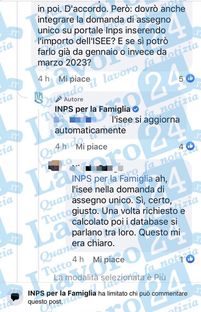 Assegno Unico Isee Va Inviato A Inps La Risposta Ufficiale