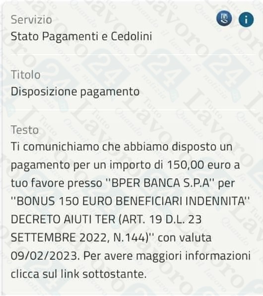 bonus 150 euro agricoli