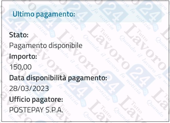 bonus 150 euro