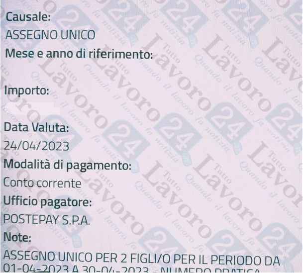assegno unico aprile 2023