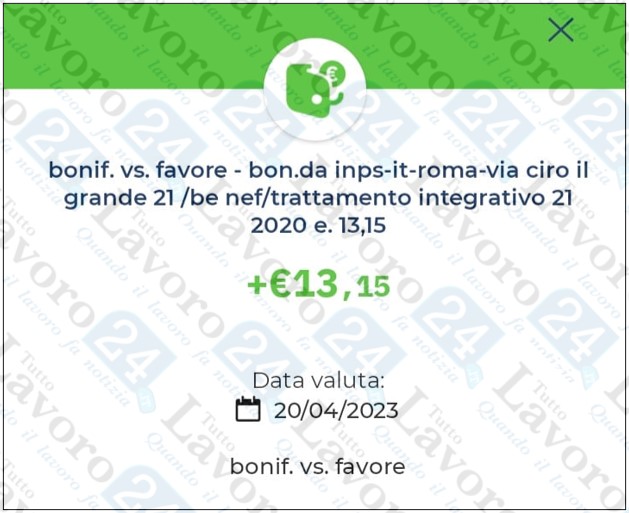 bonus ex renzi aprile 2023