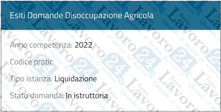 domanda disoccupazione agricola