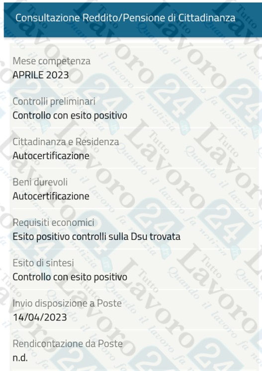 rdc aprile 2023 disponibile in poste