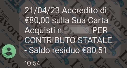 carta acquisti aprile