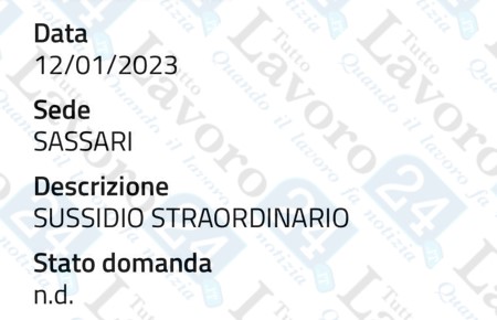 sussidio straordinario
