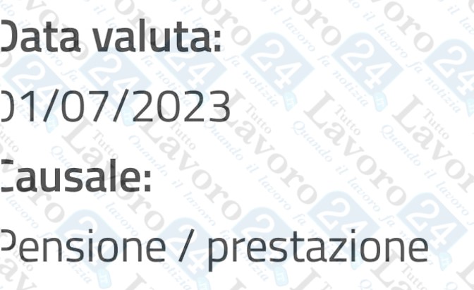pensione luglio 2023