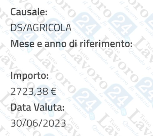 disoccupazione agricola 2023
