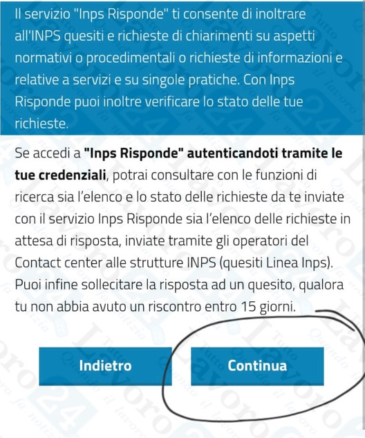 inps risponde