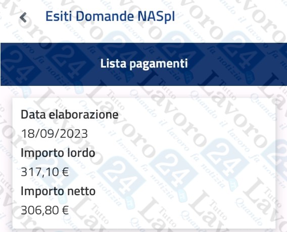 naspi settembre 2023