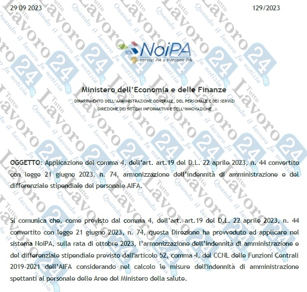 Agenzia Italiana Del Farmaco, Aggiornati Gli Stipendi Da Ottobre 2023 ...