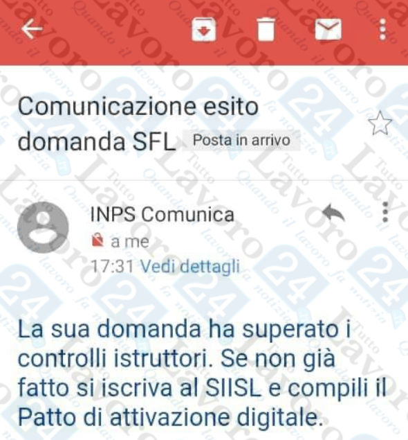 sfl domanda accolta