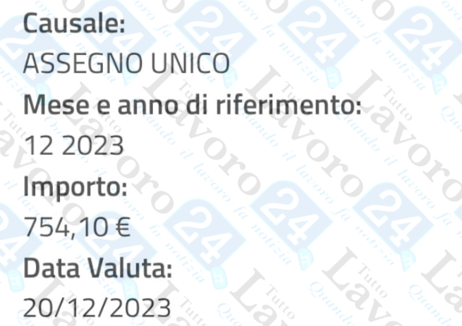 assegno unico