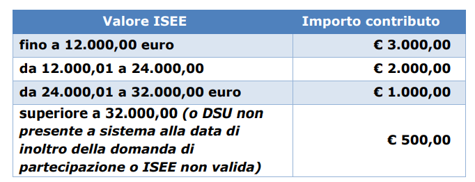 Contributi per handicap grave e grave malattia
