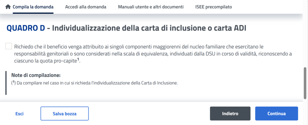 carta inclusione