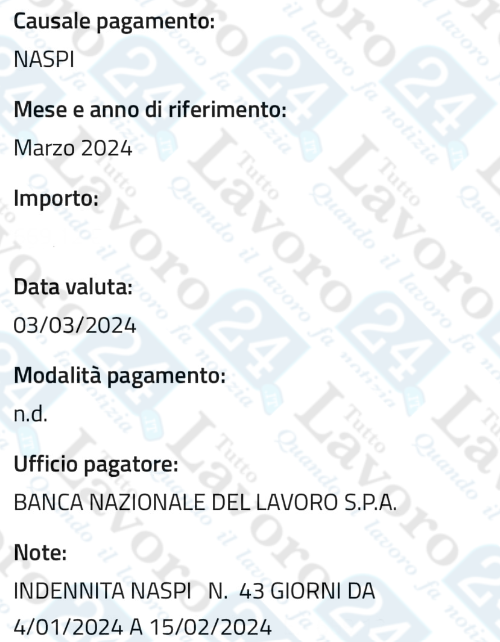 arretrati naspi