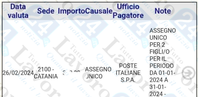 assegno unico