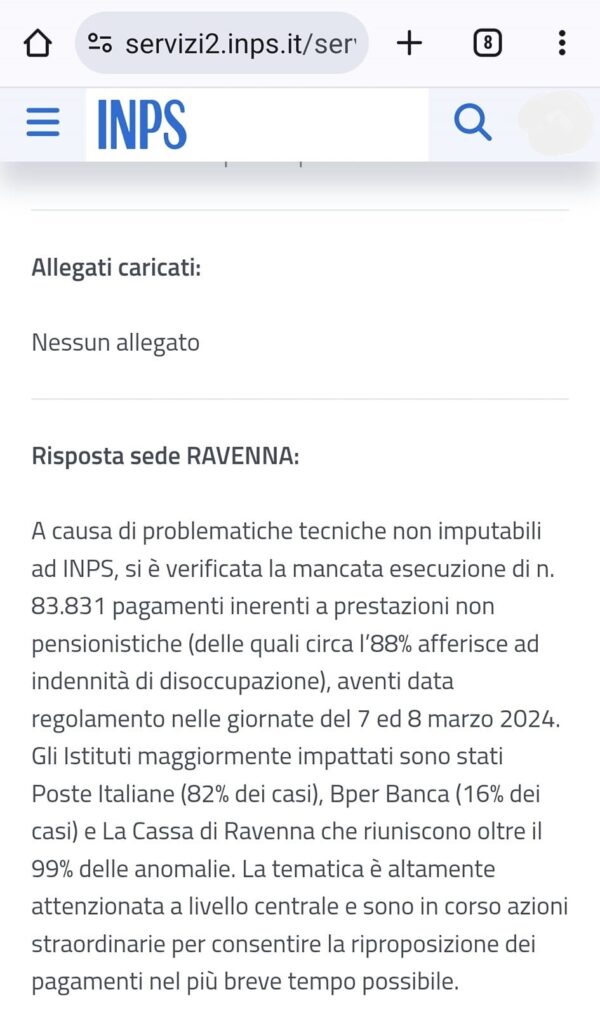 naspi marzo ritardo