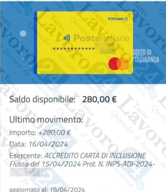carta di inclusione