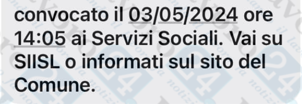 convocazione servizi sociali
