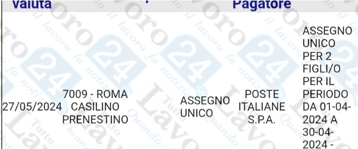 assegno unico