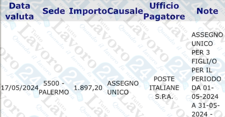 assegno unico