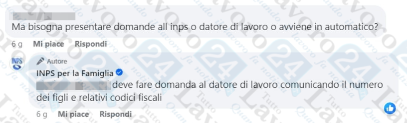 domanda bonus mamma