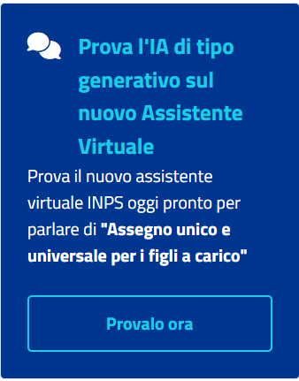 assistente virtuale assegno unico