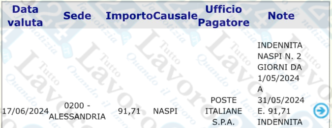 naspi giugno