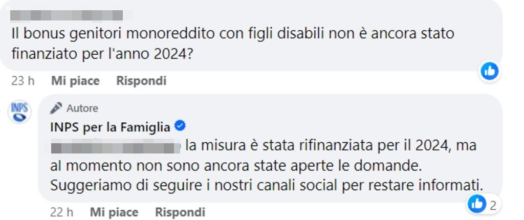 bonus figli disabili