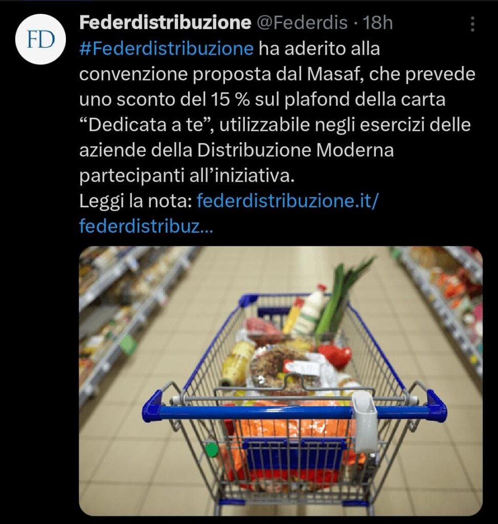 carta spesa federdistribuzione