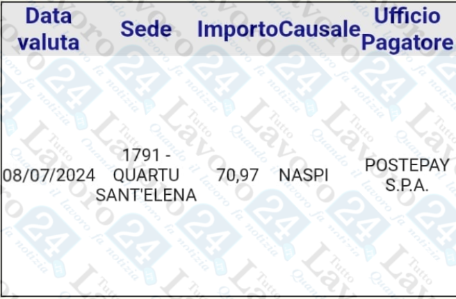 naspi luglio