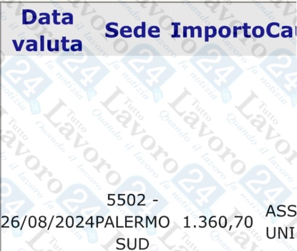 assegno unico agosto