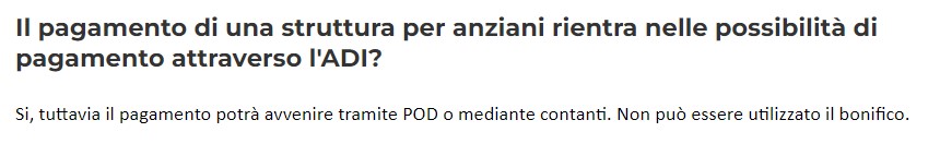 assegno di inclusione per pagare rsa
