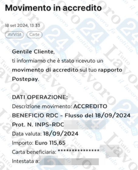 arretrati assegno unico su rdc