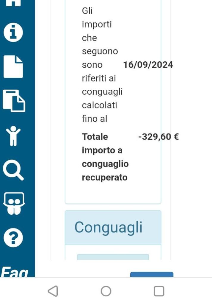 conguaglio assegno unico
