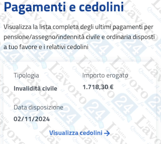 pensione novembre