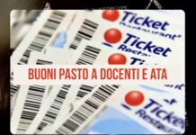 Buoni Pasto a Docenti e ATA che restano fino al Pomeriggio Buoni