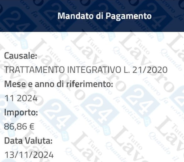 trattamento integrativo novembre