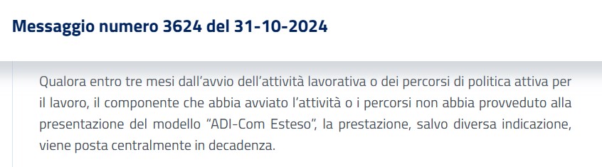 messaggio adi 
