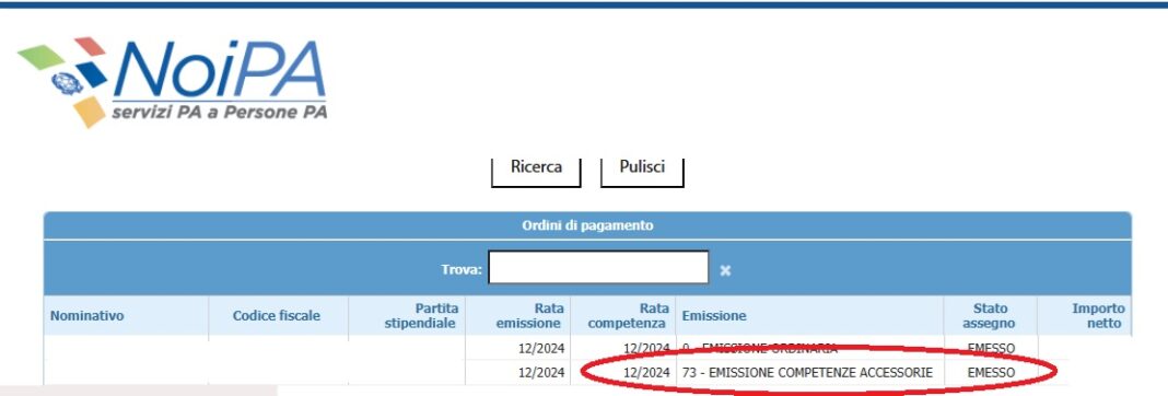 NoiPA: Visibili Gli Importi Netti Dell'Emissione "Speciale Natale ...