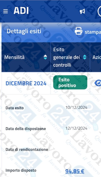 ricarica assegno di inclusione dicembre