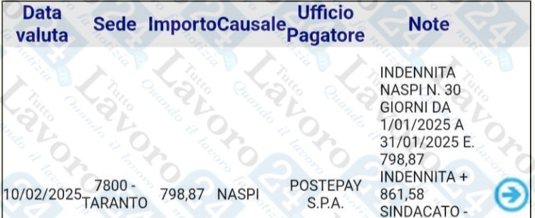 naspi febbraio