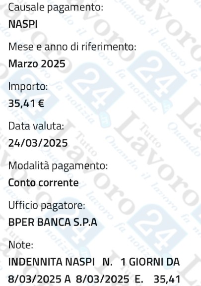 naspi marzo