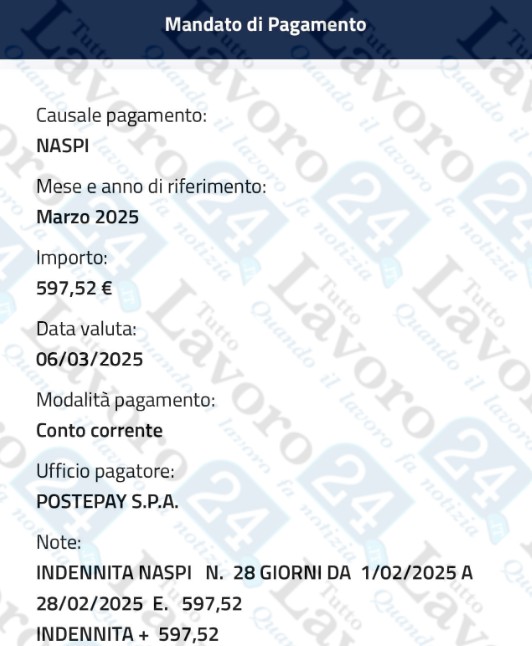 naspi marzo