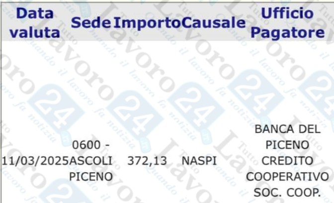 naspi pagamenti marzo