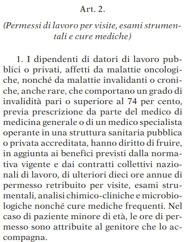 permessi retribuiti lavoratori malati