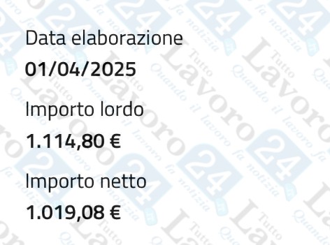 naspi aprile lavorazioni