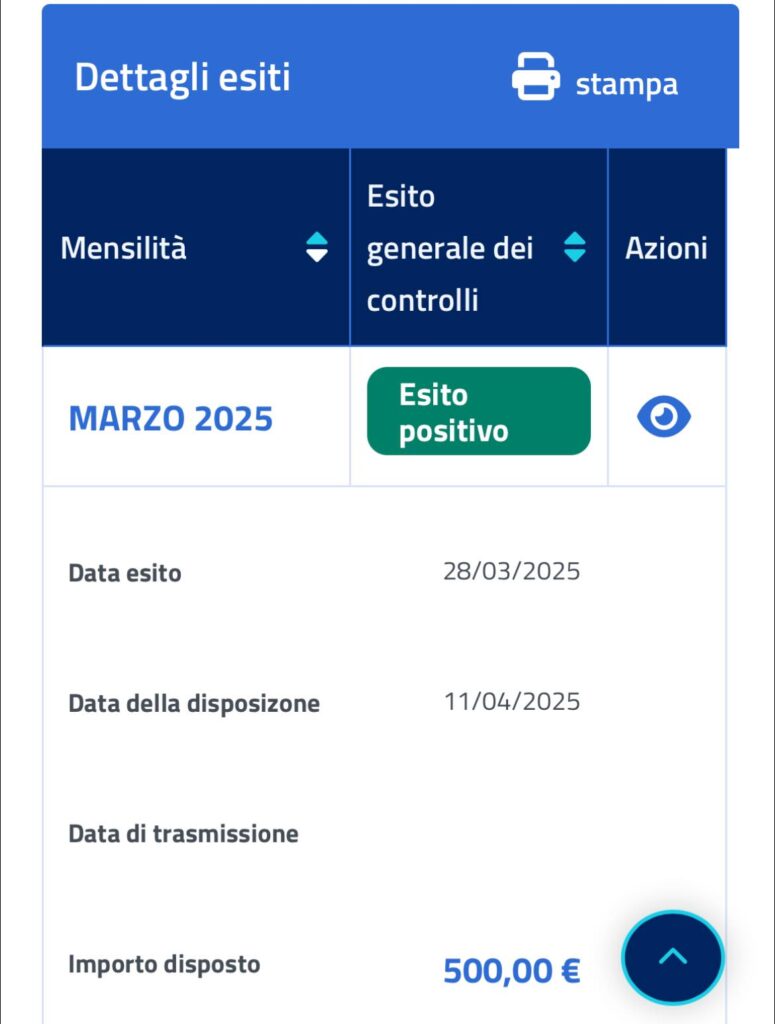 sfl inps metà aprile